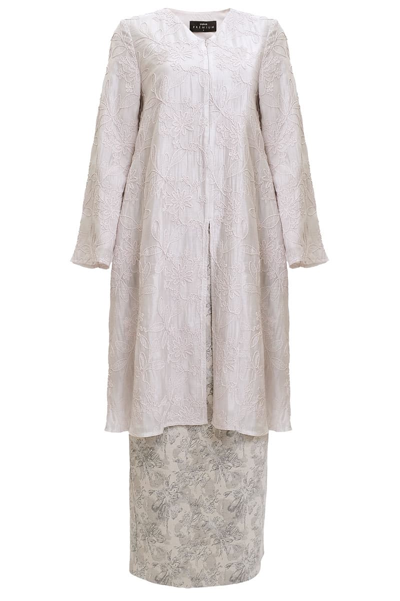 Sutra Blouse & Skirt - Silver/Greige - Image 2