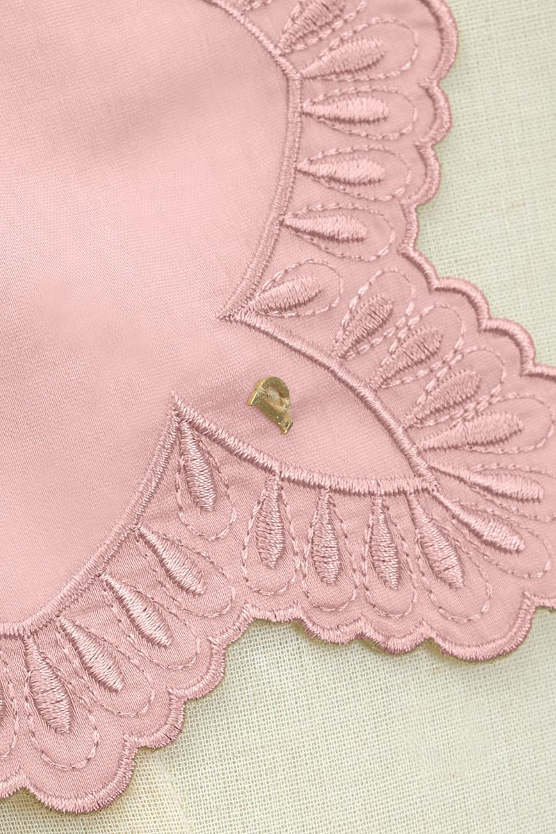 Thalita Embroidered Selendang - Dusty Pink - Image 2