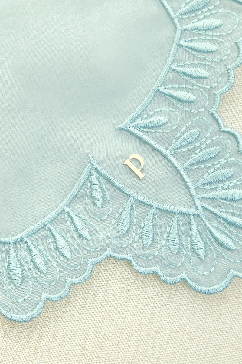 Thalita Embroidered Selendang - Aquafoam - Image 2