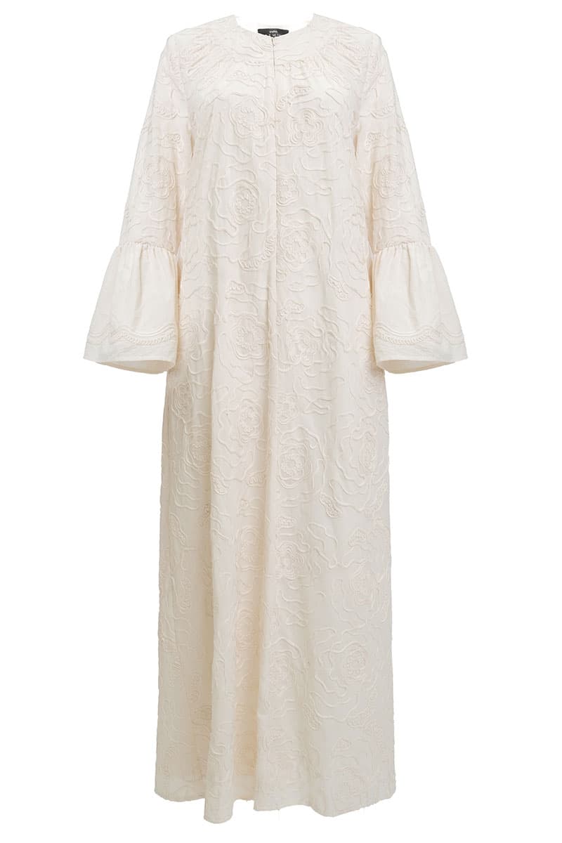 COTTON Zhinta Dress - Eggshell - Image 2