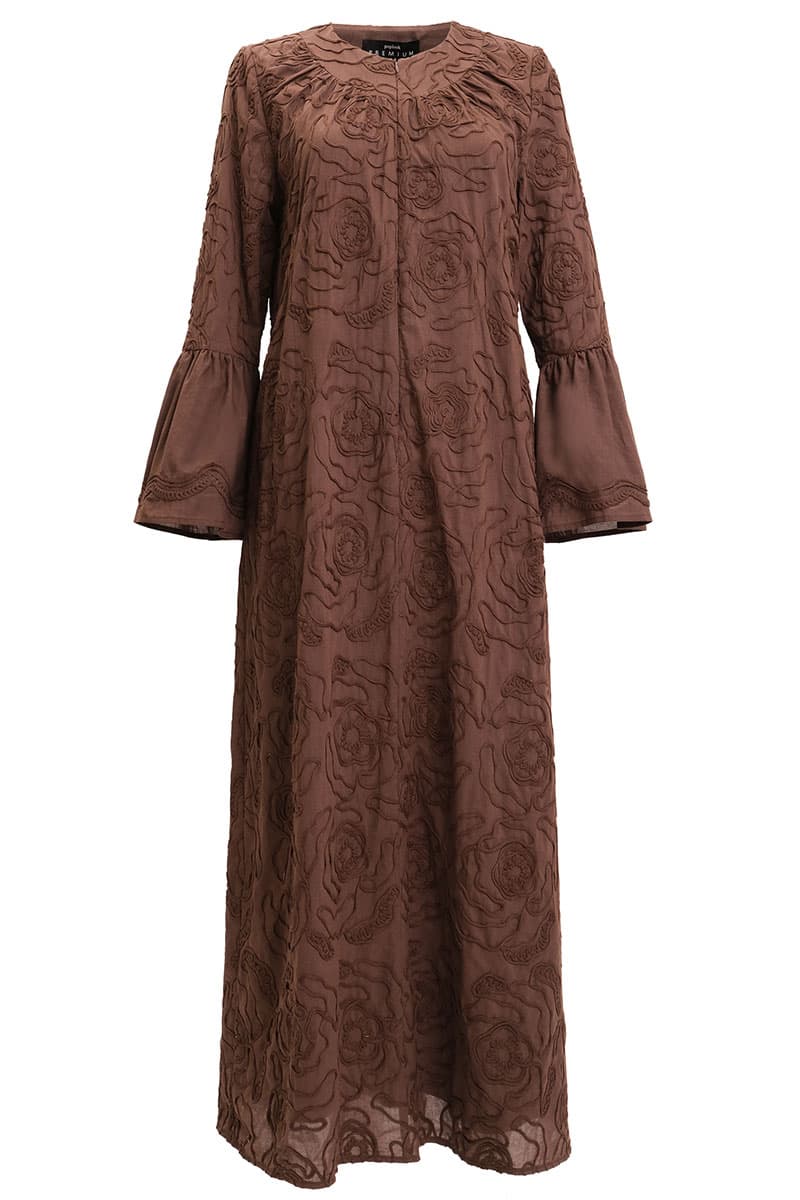 COTTON Zhinta Dress - Cocoa - Image 2