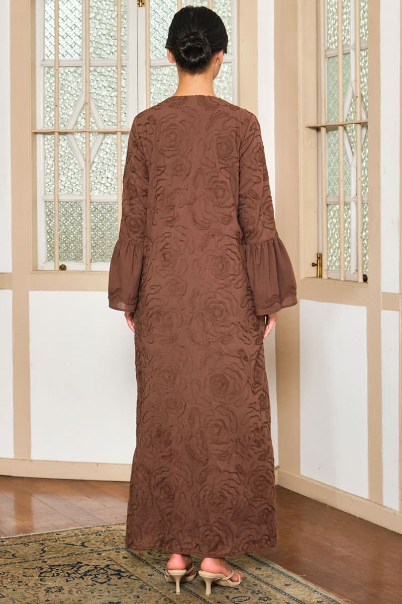 COTTON Zhinta Dress - Cocoa - Image 4