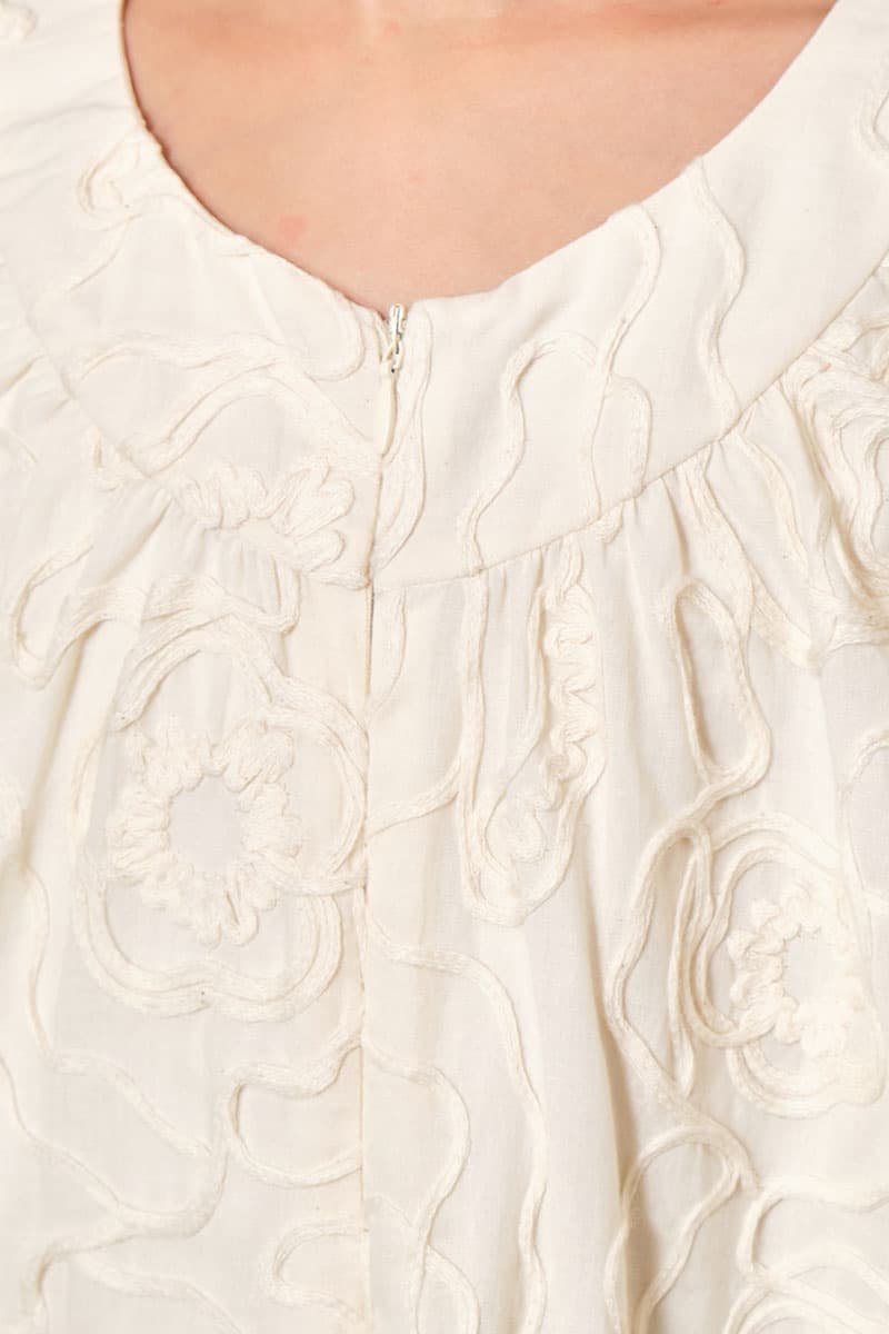 KIDS Zhinta Dress - Eggshell - Image 5