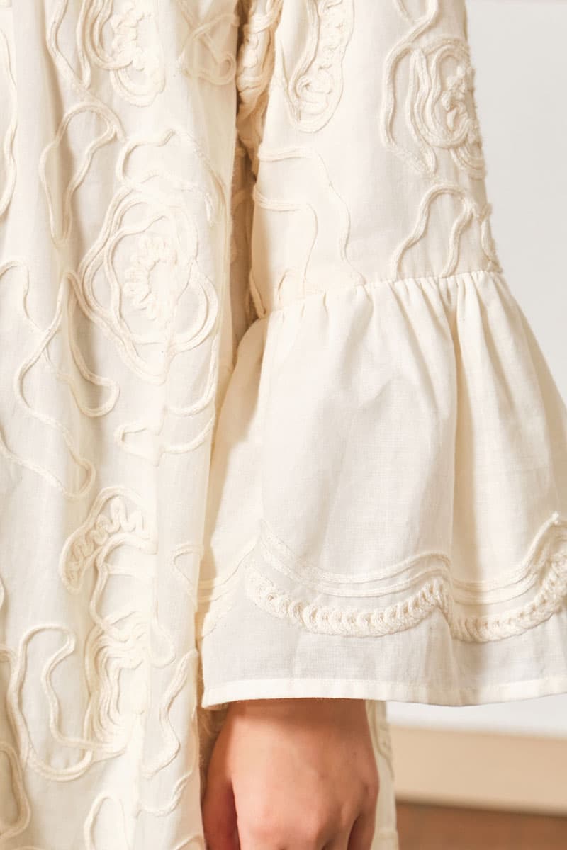 KIDS Zhinta Dress - Eggshell - Image 6