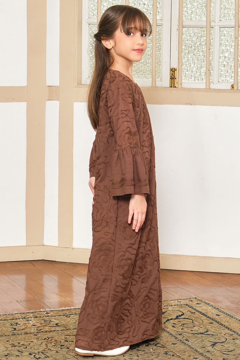 KIDS Zhinta Dress - Cocoa - Image 3