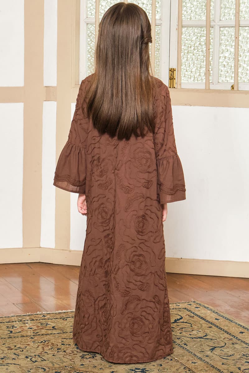 KIDS Zhinta Dress - Cocoa - Image 4