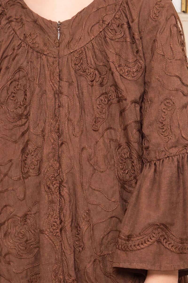 KIDS Zhinta Dress - Cocoa - Image 5