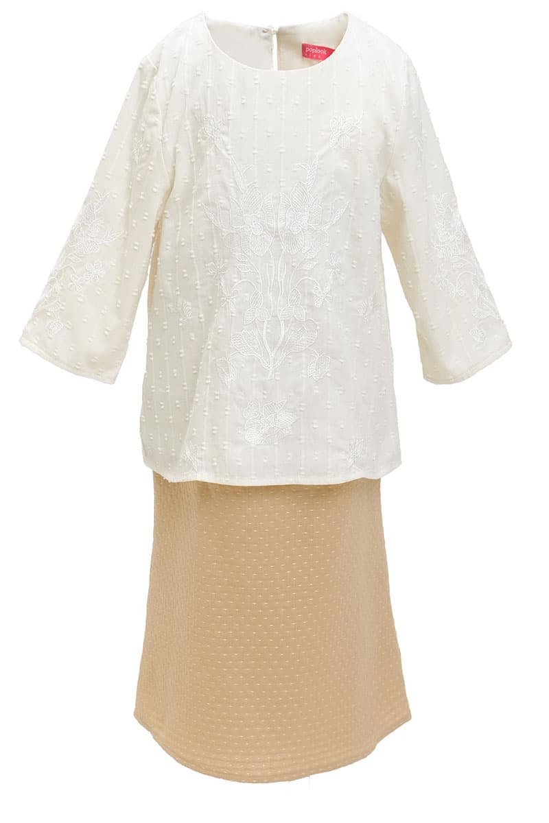 KIDS Ayunda Set - Cream/Khaki - Image 2