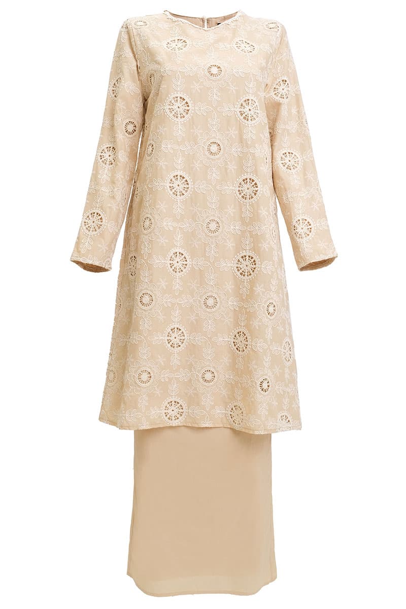 COTTON Alunira Blouse & Skirt - Wheat - Image 2