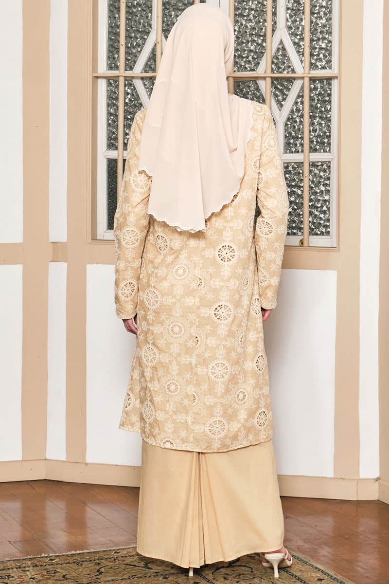 COTTON Alunira Blouse & Skirt - Wheat - Image 4
