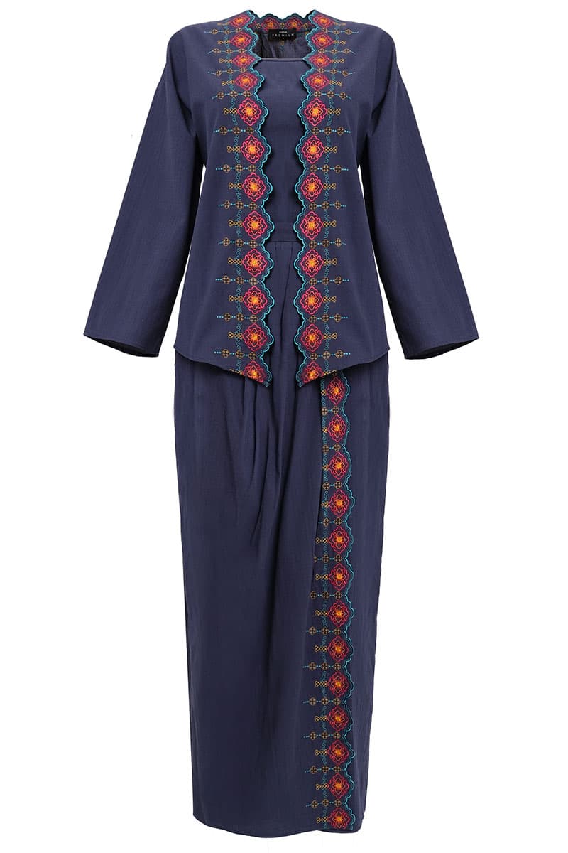 COTTON Zelynda Blouse & Skirt - Twilight - Image 2