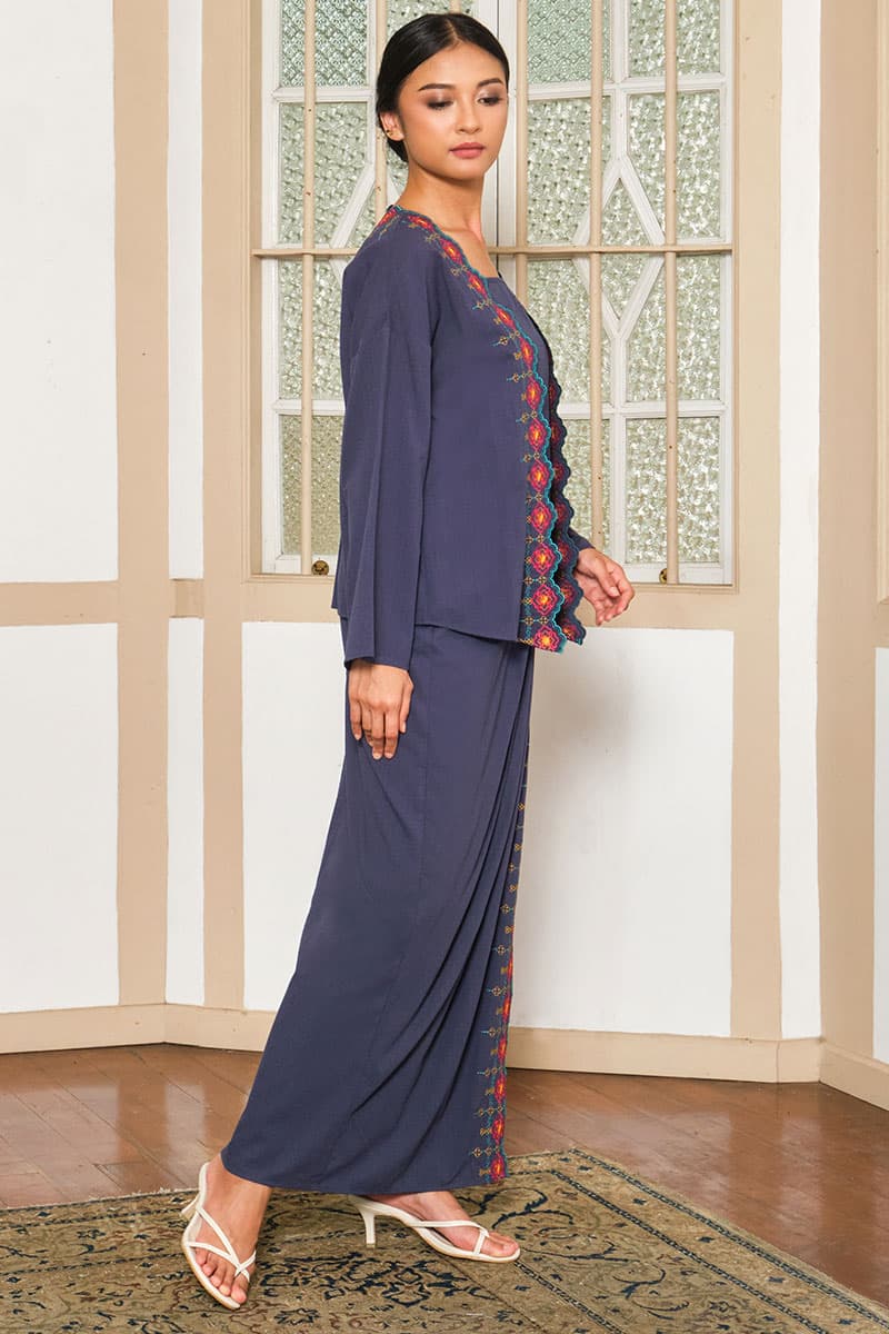 COTTON Zelynda Blouse & Skirt - Twilight - Image 3