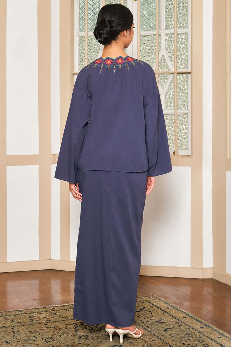 COTTON Zelynda Blouse & Skirt - Twilight - Image 4