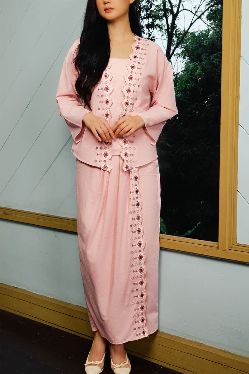 COTTON Zelynda Blouse & Skirt - Twilight - Image 7