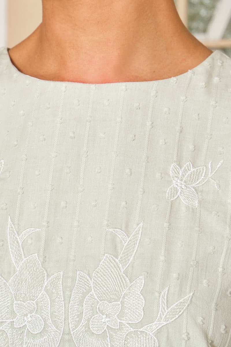 COTTON Ayunda Blouse & Skirt - Mint/Forest - Image 5