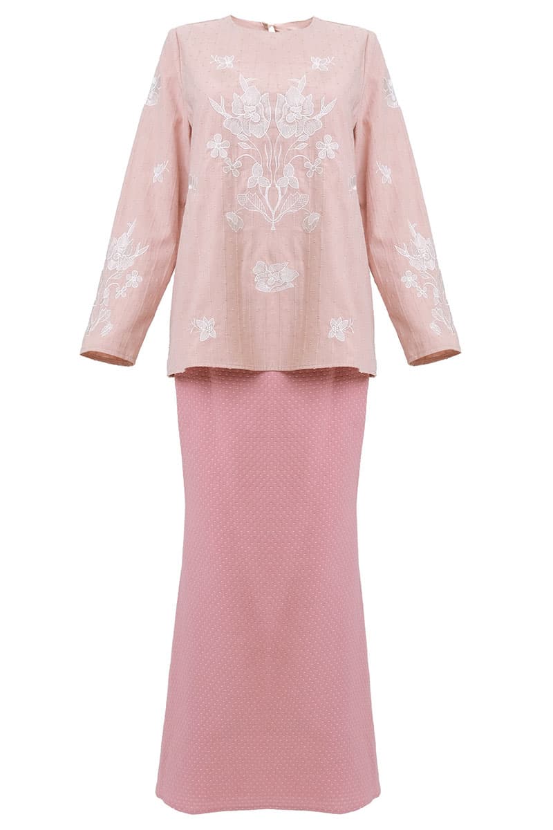 COTTON Ayunda Blouse & Skirt - Pink/Rose - Image 2