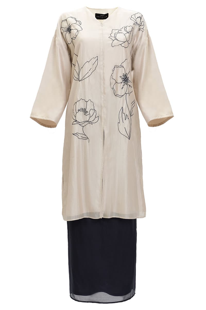 Hanna Blouse & Skirt - Oatmeal/Midnight - Image 2