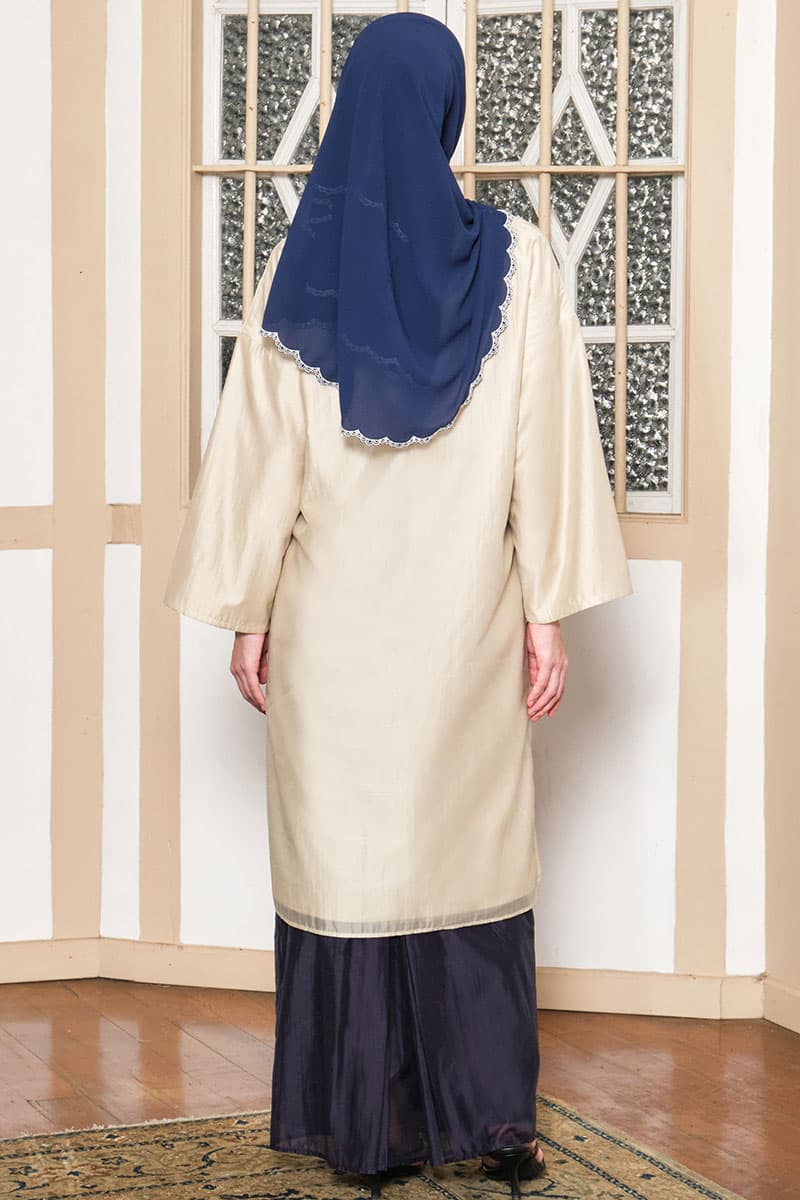 Hanna Blouse & Skirt - Oatmeal/Midnight - Image 4