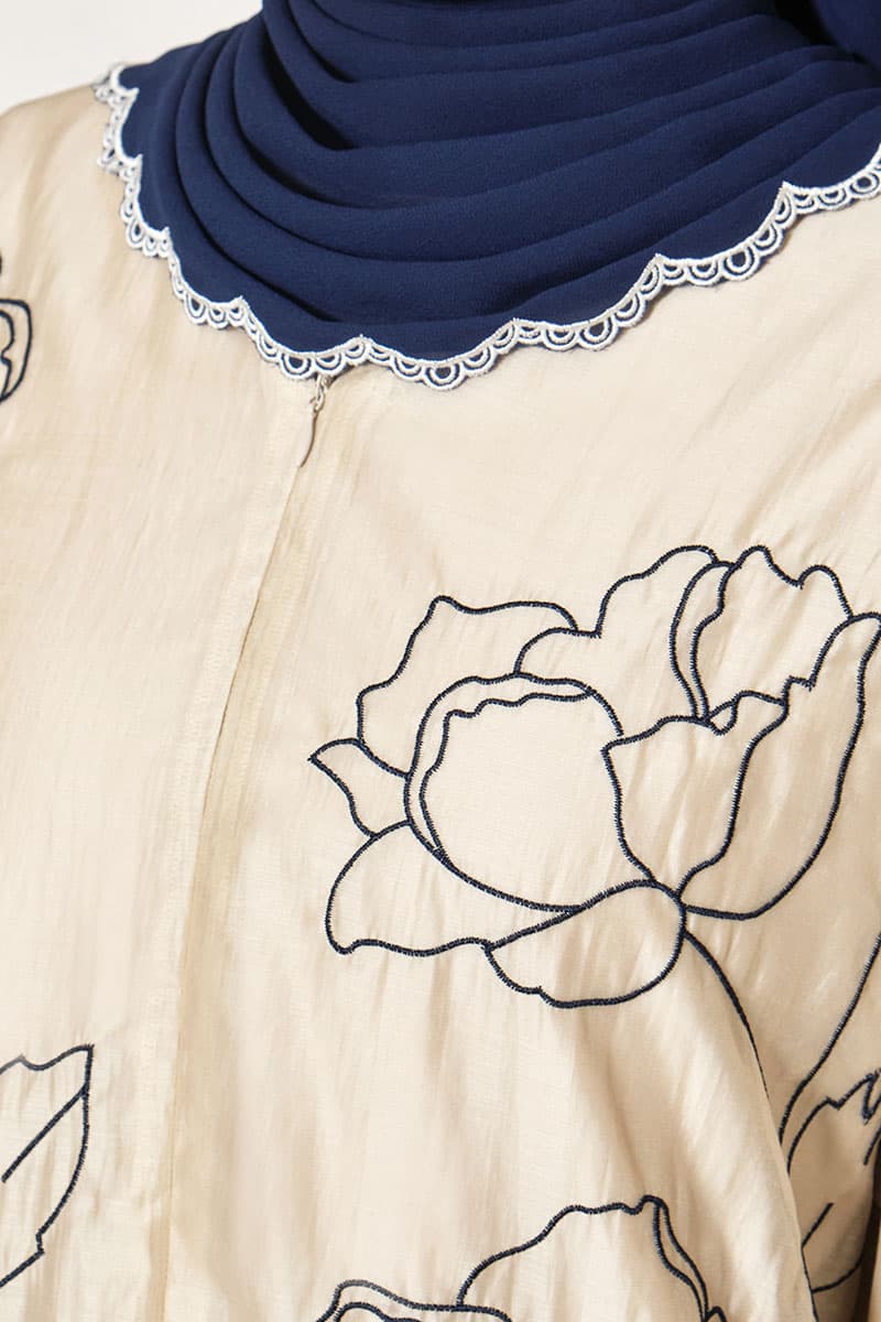 Hanna Blouse & Skirt - Oatmeal/Midnight - Image 5