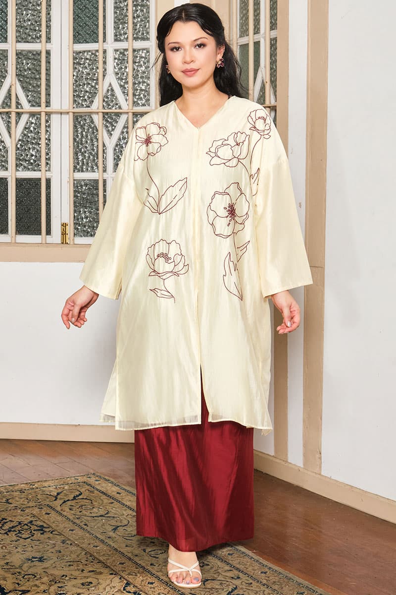 Hanna Blouse & Skirt - Oatmeal/Midnight - Image 7