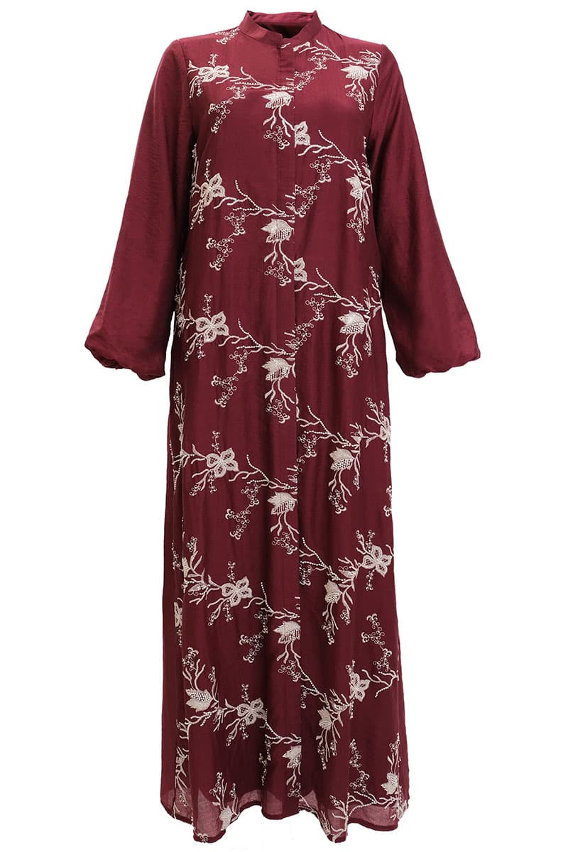 Sanjana Dress - Burgundy - Image 2
