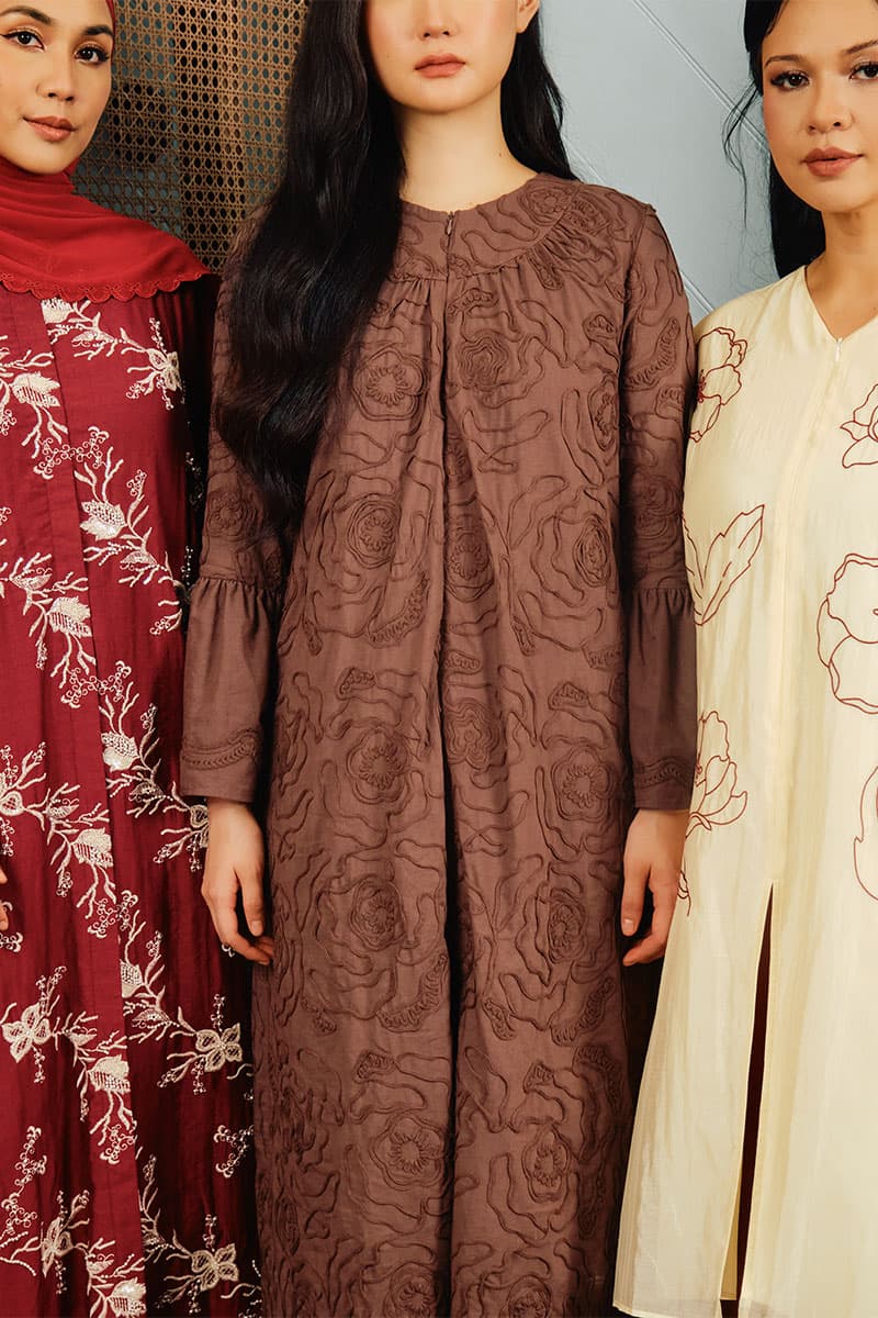 Sanjana Dress - Burgundy - Image 7