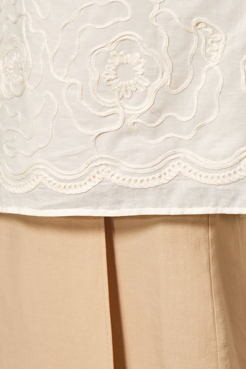 COTTON Selasih Blouse & Skirt - Cream/Oatmilk - Image 7