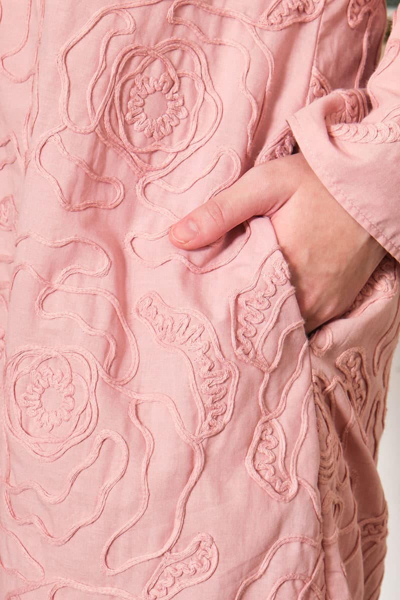 COTTON Selasih Blouse & Skirt - Dusty Pink/Rose - Image 5