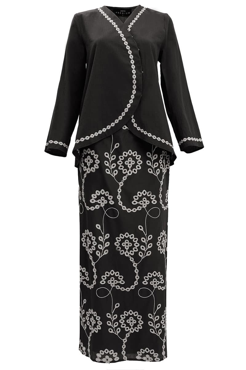 COTTON Tulira Blouse & Skirt - Black - Image 2