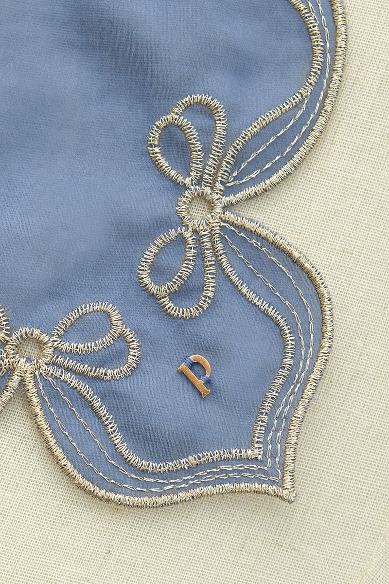 Arya Scallop Selendang - Blue Cloud - Image 2