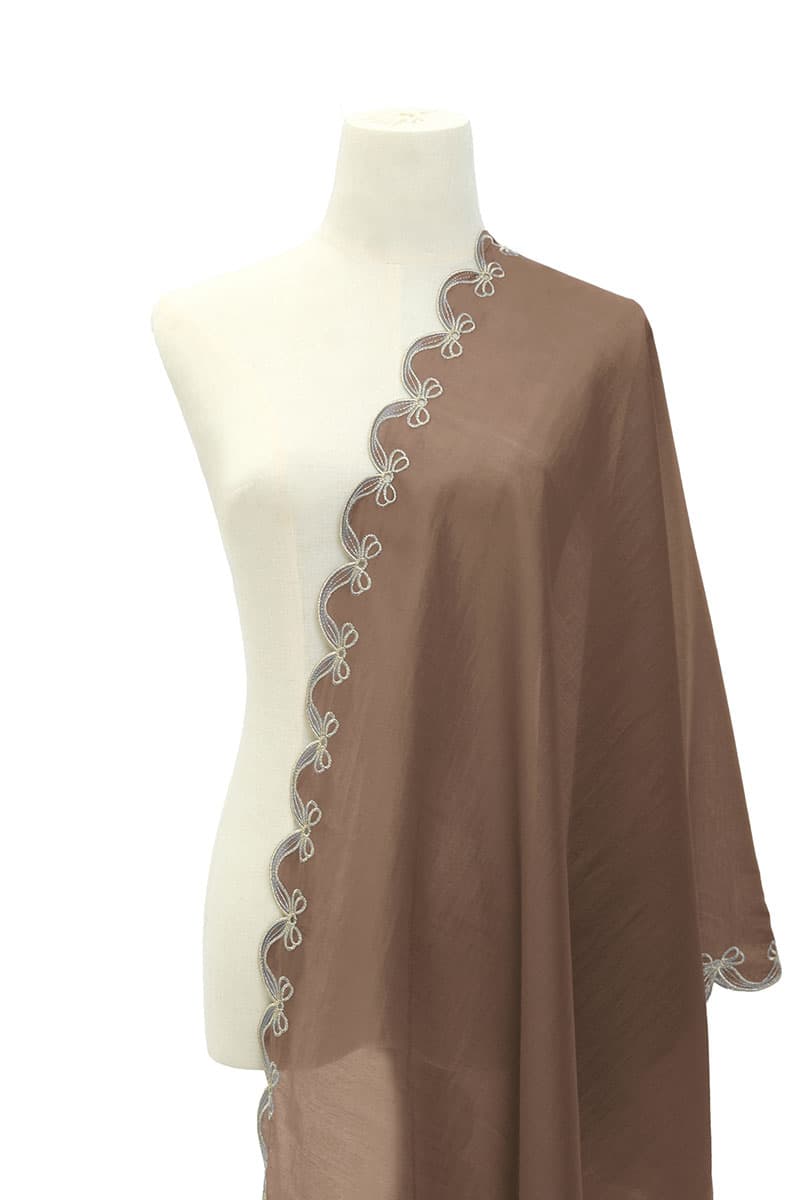 Arya Scallop Selendang - Bark - Image 1