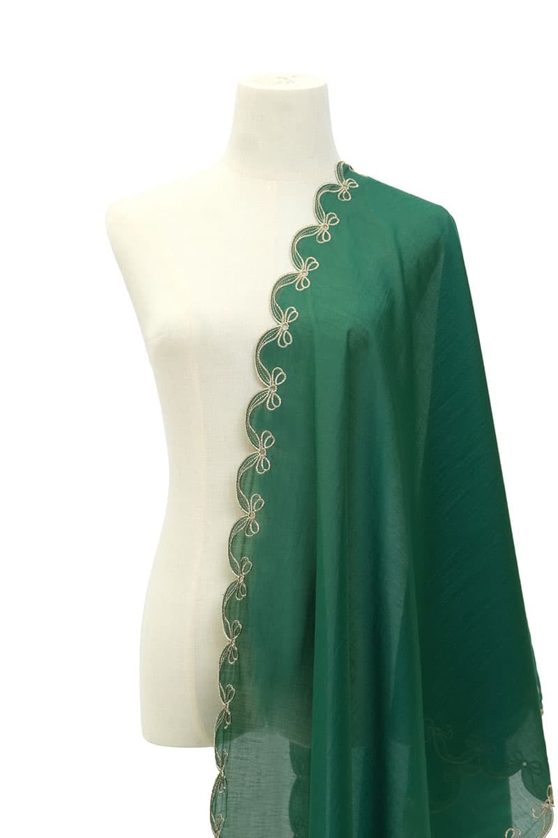 Arya Scallop Selendang - Evergreen - Image 1