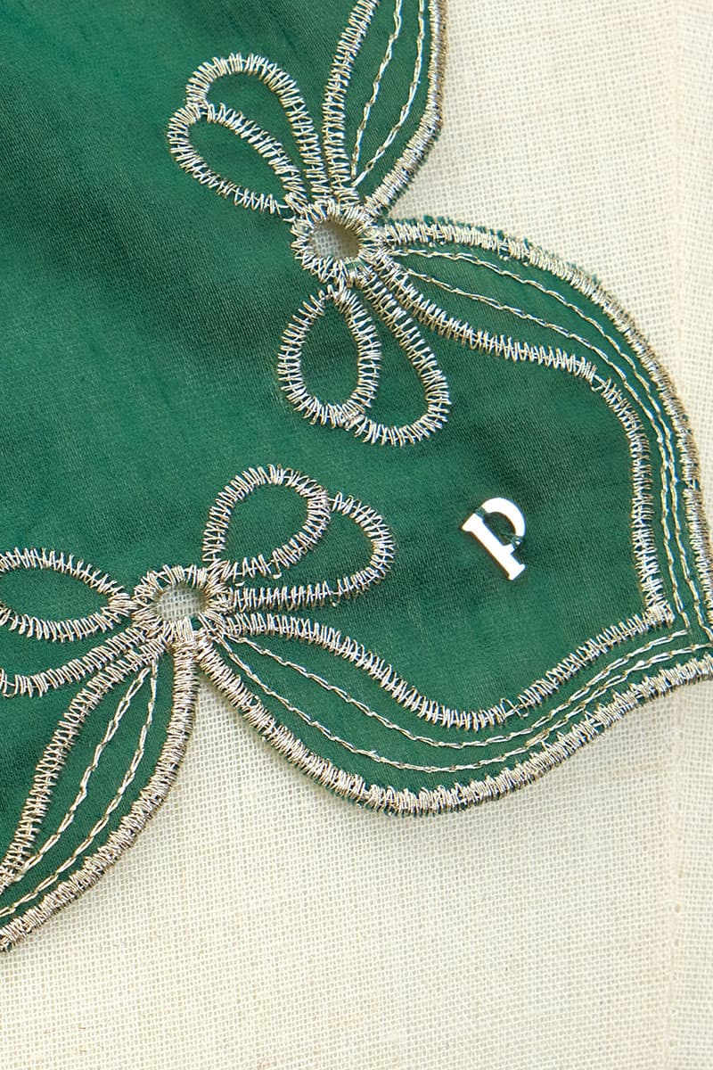 Arya Scallop Selendang - Evergreen - Image 2