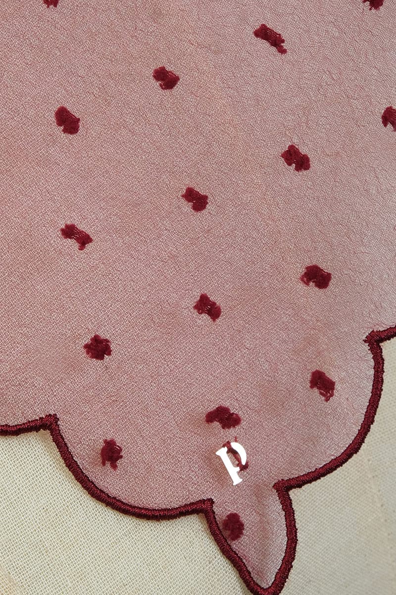 Anindya Scallop Selendang - Deep Wine - Image 2