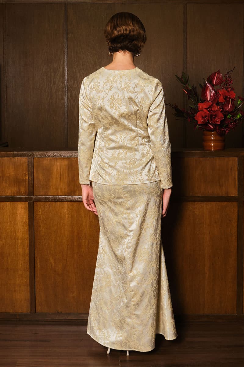 Lanidra Blouse & Skirt - Champagne - Image 4