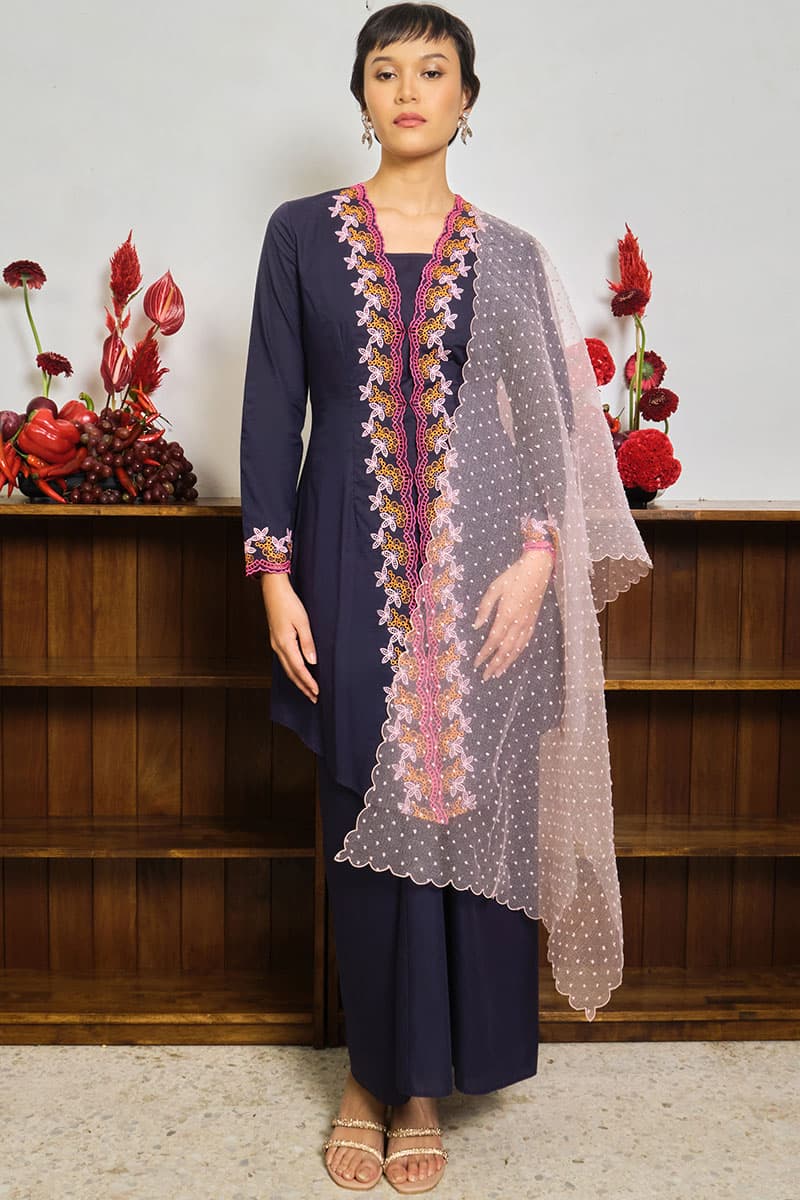 COTTON Surinala Blouse & Skirt - Eclipse - Image 1