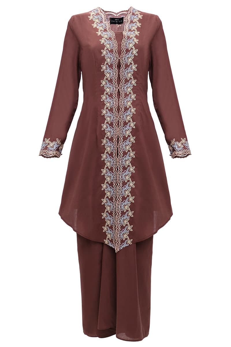 COTTON Surinala Blouse & Skirt - Cappuccino - Image 2