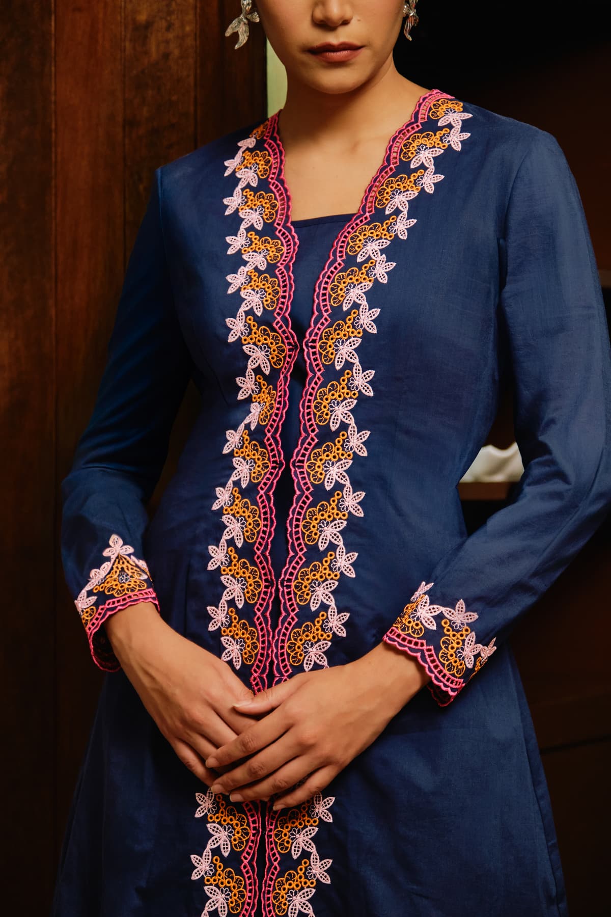 COTTON Surinala Blouse & Skirt - Cappuccino - Image 7