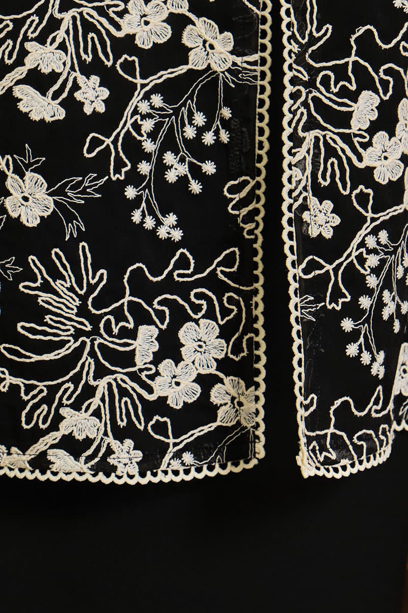 Mayangsari Blouse & Skirt - Black/Black - Image 6