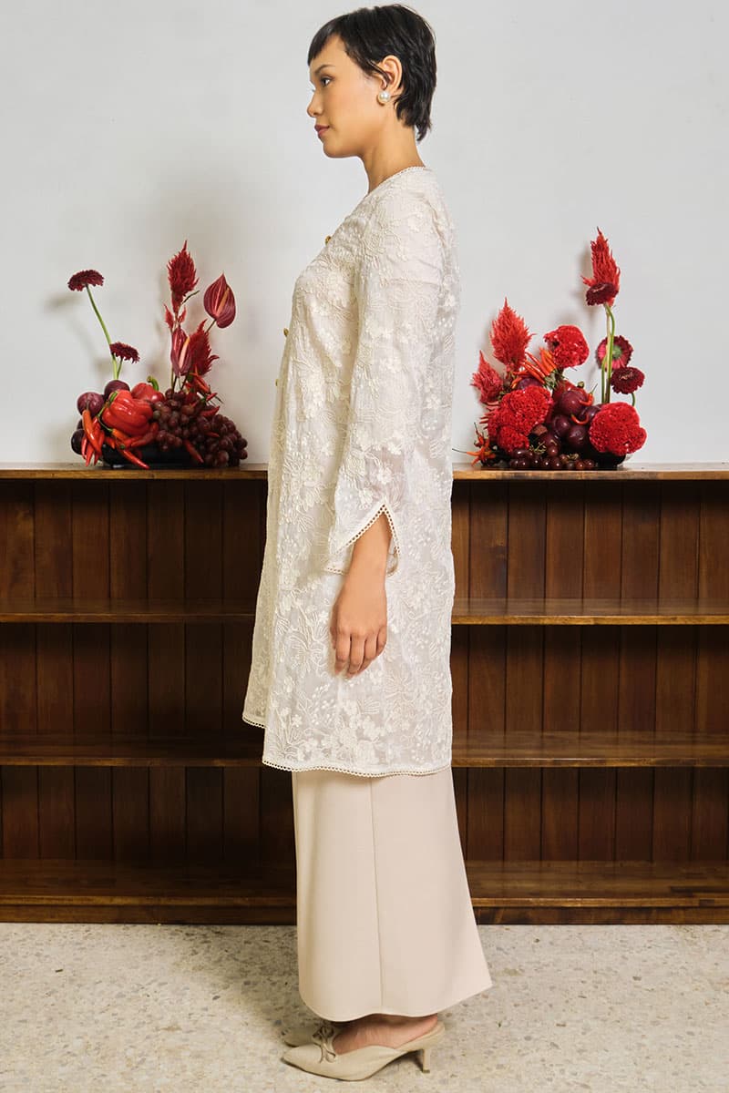 Mayangsari Blouse & Skirt - Cream/Oatmilk - Image 3