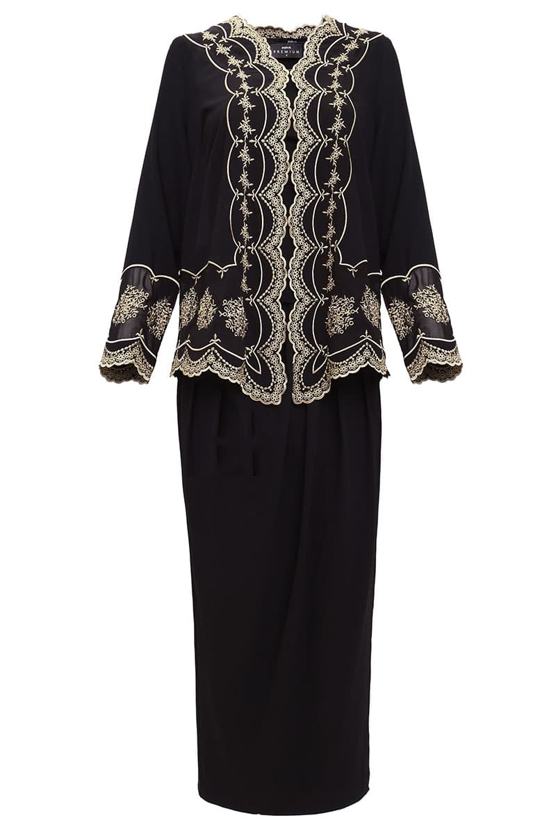 Santubong Blouse & Skirt - Black - Image 2