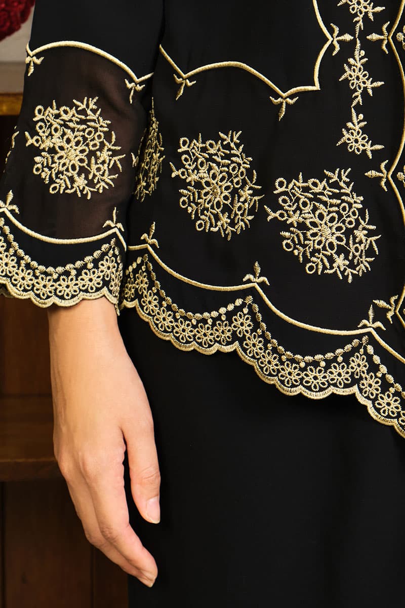 Santubong Blouse & Skirt - Black - Image 6