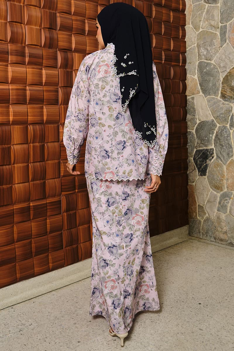 COTTON Jeluma Blouse & Skirt - Pale Orchid - Image 4