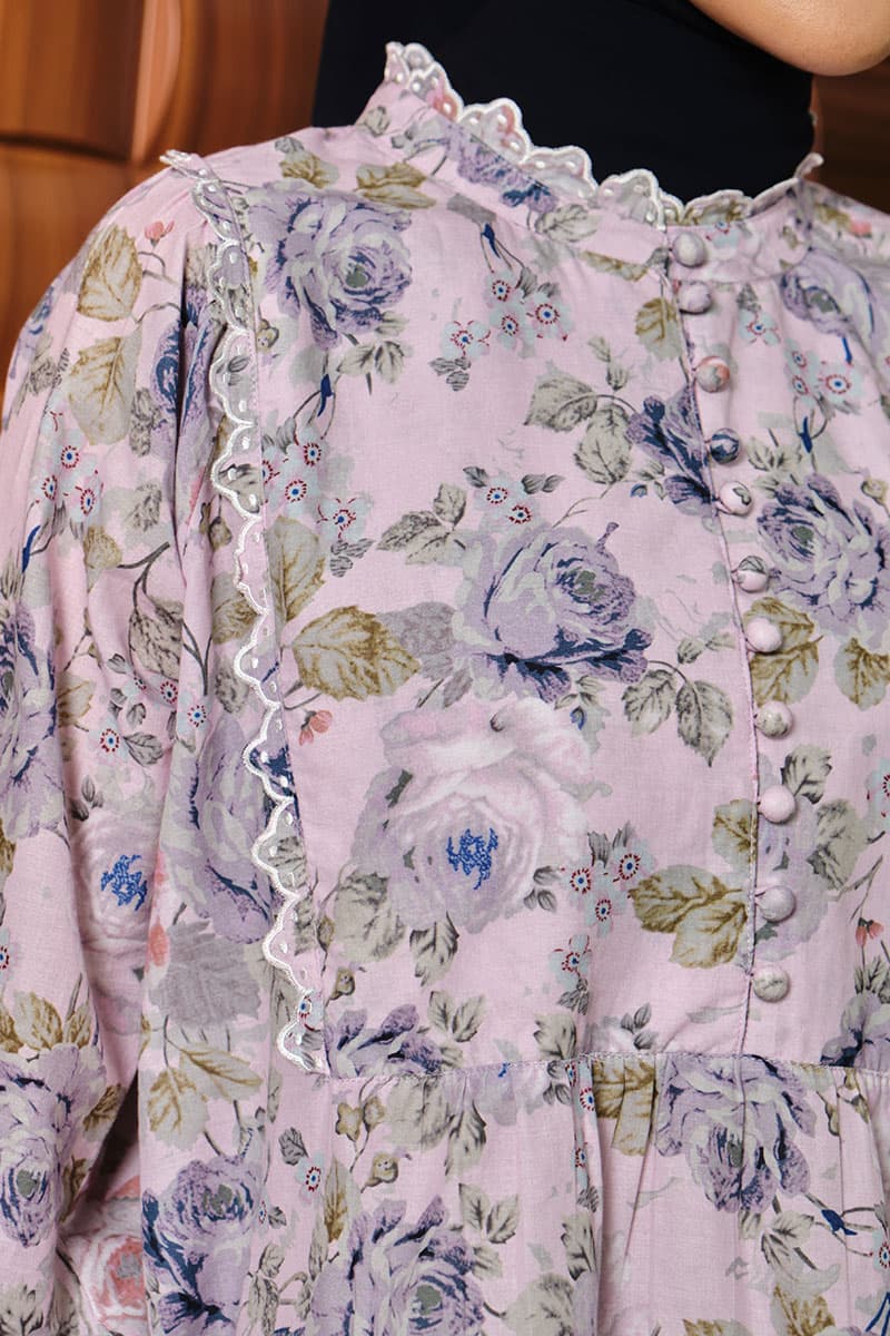 COTTON Jeluma Blouse & Skirt - Pale Orchid - Image 7