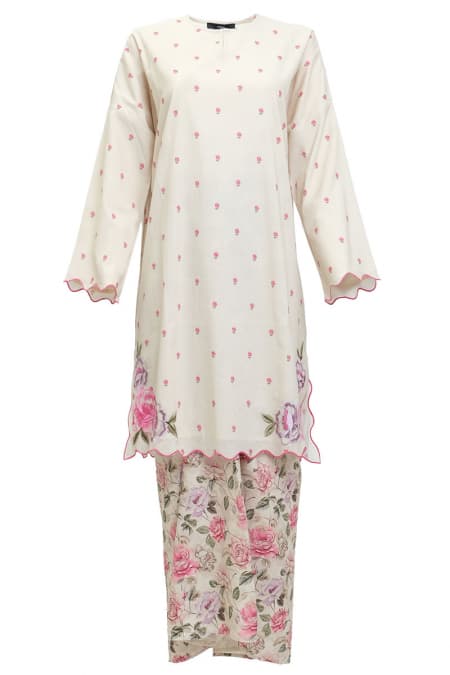 COTTON Manora Blouse & Skirt - Ecru