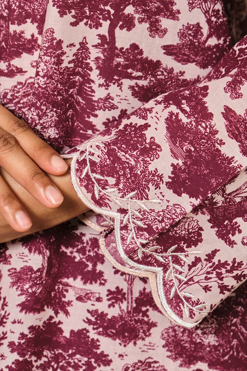 COTTON Murniwati Blouse & Skirt - Dark Berry - Image 5