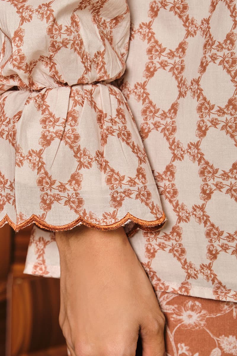 COTTON Sulastri Blouse & Skirt - Pecan Brown - Image 5