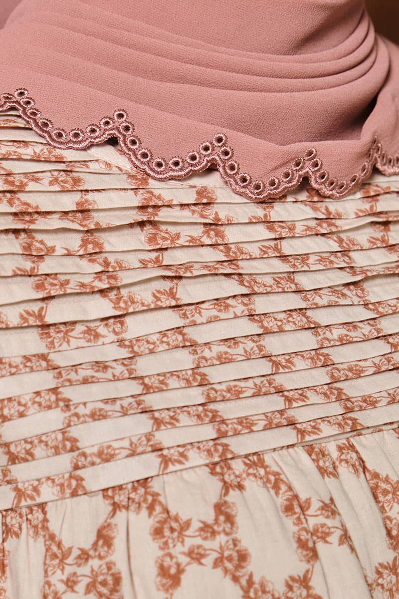 COTTON Sulastri Blouse & Skirt - Pecan Brown - Image 6