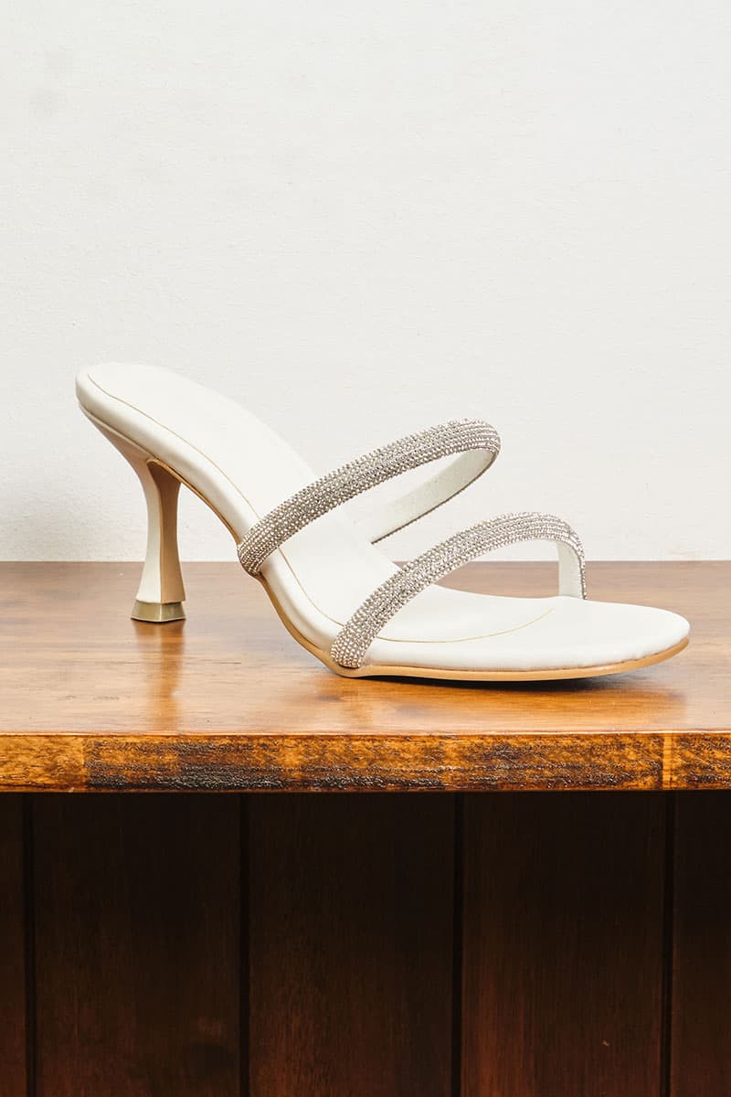 Nurin Strap Heels - White - Image 5