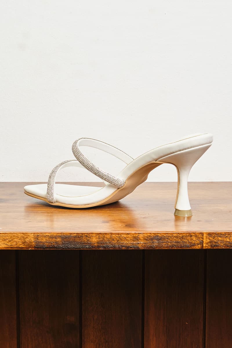 Nurin Strap Heels - White - Image 6